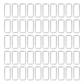 Miniatyrbilde 4 av 8: 50 stk metallringer slitesterk jern rektangel spenne ringer for DIY belte håndveske spenne hardware klær dekorasjon3,8x38x15mm