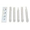 Pikkukuva 3 / 8: 5 kpl Snap Rivet Setter Die Punch Snap Kit iso asennustyökalu pohjalla rei'itysreiän asennusta varten