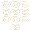 Miniatyrbillede 6 af 8: 10 stk. spiral strikkepinde i rustfrit stål, praktisk rund sjalnål, syværktøj til klædetrøje, guld