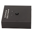 Miniatyrbilde 8 av 8: USB 3.0-svitsjvelger 2 i 1 ut 1 i 2 ut tosidig metallskall USB-delingsbryter for datamaskin, skriver, telefon