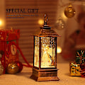 Miniatyrbilde 5 av 5: Mini Lantern Julelykter Dekorative Juletre Hjemmedekorasjon, Opplyste Julekrystallglass Snøballer Nattlys Juleferier(Chr