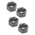 Miniatyrbillede 5 af 8: 7 mm sekskantede hjulnav i professionel aluminiumlegering RC hjulnavadapter til FMS FCX24 1/24 RC bil i titanium