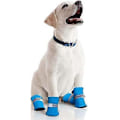 Miniatyrbillede 3 af 5: 4 Stykker Sommer Potebeskyttere til Små og Mellemstore Hunde og Katte Sko Åndbare Skridsikre Mesh Hunde Sandaler med Justerbart Spænde Traction ControlS