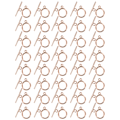Miniatyrbilde 7 av 8: 40 sett legering OT-spenne DIY-pynt armbånd halskjede tilbehør smykkelaging forsyninger rosegull