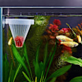 Miniatyrbild 5 av 5: 4 st Akvarium Levande Röda Maskar Fiskmatare Plast Konformad Korg Räkfoderkopp med Sugpropp