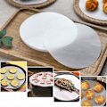 Miniatyrbillede 4 af 5: 8 tommer Bagepapir Cirkler 100 stk Runde Kageforme Bagepapir Non-stick Runde Fedttætte Papirark til Kageforme Patty Separati