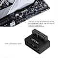 Miniatyrbild 3 av 5: PH19B USB 3.0 Intern Header USB3.0 19/20P Socket 90 Graders Adapter Konverter kompatibel med Datormoderkort