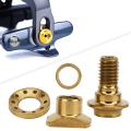 Miniatyrbild 6 av 8: 16 st C Clamp Bromsbacks Mutter Kit Bult Titanium Legering Skruvar Set för landsvägscykel Bikegold