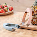 Miniatyrbilde 2 av 5: Stål Grønnsaks Skreller for Jordbær og Ananas Praktisk Frøfjerner Kjøkkenverktøy