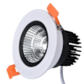 Miniatyrbillede 5 af 8: Indbygget belysning 7W Hvidt lys 6000K 75mm Hul Justerbar vinkel LED loftslampe til køkken soveværelse 100‑264V