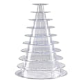 Miniatyrbillede 1 af 5: 6-lags Rund Macaron Tårn Stand i Plastik - Display Stand til Dessert - Macarons Holder 10-lags