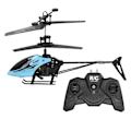 Miniatyrbild 3 av 8: Fjärrkontroll Antifall utomhusflygande Flygplan Laddning Fjärrkontroll Helikopterleksaksmodell (blå)