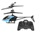 Miniatyrbillede 3 af 8: Fjernbetjening Antifald udendørs flyvende fly Opladning Fjernbetjening Helikopter Legetøj Model (blå)
