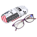 Pikkukuva 1 / 8: Näköväsymystä lievittävät Multifocal-lukulasit Anti Blue Rays Presbyopic-lasit (+200 violetti)