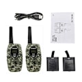 Miniatyrbild 2 av 5: RT628 Kamouflage Uppladdningsbara Walkie Talkies för Barn 1 Par, med Li-ion Batteri och Laddningskabel, Lång Räckvidd Leksak för Barn för Inomhus- eller Utomhusaktiviteter, Ca