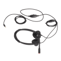 Miniatyrbild 3 av 8: Call Center Headset Brusreducerande Mic Stöder Högtalarvolymjustering 3,5 mm Business Headset