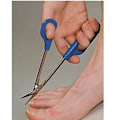Miniatyrbillede 3 af 5: Negleklippere med langt håndtag, rustfrit stål, til manicure og pedicure, fjernelse af død hud