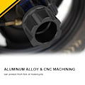 Miniatyrbilde 3 av 8: 2 stk Universal Aluminiumlegering CNC Motorsykkel Frontgaffel Antikollisjonsglidebryter (Svart)