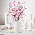 Miniatyrbillede 5 af 5: Valentinsdag dekorative blomstergrene (4 stk) - 50 cm jern + skum