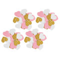 Miniatyrbillede 6 af 8: 4 stk. Papir Garland Hængende Dekoration Garland til Jubilæum Bryllup Valentinsdag (Hjerte 7,8 cm 3,1 tommer)