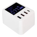 Pikkukuva 3 / 8: USB-seinälaturi 4 porttia QC3.0 PD20W LCD-näyttö Nopea lataus USB C -matkalaturi 100-240V AU-pistoke