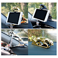 Miniatyrbillede 6 af 8: Car Leopard Form Dashboard Telefonholder Universal Mobiltelefon Bilholder til Auto Forrude og Dash