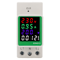 Miniatyrbild 2 av 8: LED Digital Färgdisplay Elektricitetsmätare Enfas AC Ström Spänning Frekvens Effektfaktor Mätare AC230V 0-100A RS485 Typ