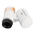 Miniatyrbillede 8 af 8: 60X Mini Mikroskop Lomme Lupe Forstørrelsesglas med UV LED Lys til Detektering af Falske Penge Hvid