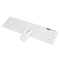 Miniatyrbillede 7 af 8: Mus- og tastatursæt Trådløs 10 m fjernforbindelse Smart Sleep-gribebræt og musekombination til IOS/Windows/AndroidWhite