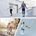Miniatyrbillede 5 af 5: Sjippetov, justerbart speed rope med hudvenlige skumhåndtag, justerbar længde, skridsikkert og ideelt til fitness & udholdenhed & rebløb