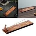 Miniatyrbilde 5 av 5: Keramisk Røkelsesbrenner Håndverks Ornament Røkelseskar Dekorasjon for Yoga SPA Kontor 23.7 x 5.4 x 5.6cm