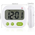 Miniatyrbild 3 av 5: Vibrationsväckarklocka LED Digital Batteridriven Timer Klocka Modern Bärbar med Bakgrundsbelysning Lämplig för Resor, Sovrum, Kontor
