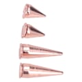 Pikkukuva 6 / 8: 20 kpl 7x10mm 7x20mm Punk-kartiopiikit Niitit Ruusukulta Metalli Galvanoitu Piikki Ruuvinitit DIY-vaatteisiin ja -laukkuihin