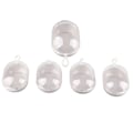 Miniatyrbilde 5 av 8: 5 STK sminke reiseveske Makeup svampholder Plast svampeske Make Up Egg Case