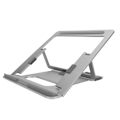 Miniatyrbild 8 av 8: Laptopstativ i aluminiumlegering, hopfällbar, höjdjusterbar, ihålig värmeavledning, bärbar datorstativ, silvergrå, för 11-15,6 tum