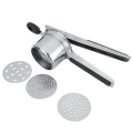 Miniatyrbillede 1 af 8: Køkken aftagelig rustfrit stål håndholdt kartoffelpresser rivejern madmoser knuser