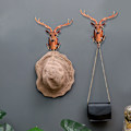 Miniatyrbilde 3 av 8: Harpiksdyrformet veggmontert håndkleholder for bad, frakk, hatter og nøkler