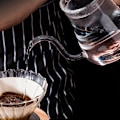 Miniatyrbild 7 av 8: Tjockväggig glas gåshals vattenkokare tekanna över häll kaffe dropp 600ML