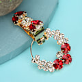 Pikkukuva 4 / 8: Rhinestone Crystal Buckle Flower Round DIY Vaatteiden ompelutarvikkeet Lisävarusteet Punainen Pyöreä