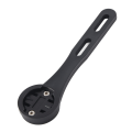 Miniatyrbillede 6 af 8: Cykelstyr Computer Mount Holder Beslag Udendørs Cykel Cykel GPS Support Sort