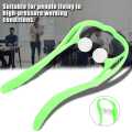 Miniatyrbillede 2 af 7: Roller Ball Self Massage Tool Skulder Nakke Rygsmerter Relief Massager Grøn