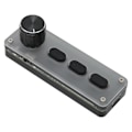 Miniatyrbilde 6 av 8: 3 taster minitastatur kablet USB Bluetooth Silent Silent DIY programmerbart tastatur med knott for spillmediemusikk