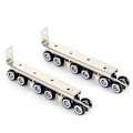 Miniatyrbillede 4 af 8: 2 stk. husholdnings 12 hjul ophæng rulle lydløs skydedør port rulle pulley dør skab hardware kit