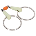 Miniatyrbillede 8 af 8: Rustfrit stål hestebid hesteægbutt snaffle bid udendørs træning løs ring