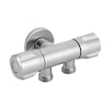 Miniatyrbilde 2 av 8: Kobber dobbel bryter utløpsvinkelventil toalett bidet dusj kran baderomstilbehør G1/2