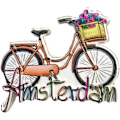 Pikkukuva 1 / 5: Magneetti Matkamuisto Amsterdam Hollanti 3D Polkupyörä Jääkaappimagneetti Turistimatkamuisto Käsityönä Tehty Hartsi Käsityöt Koti Keittiö Koristelu Alankomaat Jääkaappimagneetti C