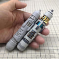 Miniatyrbillede 4 af 5: 2 stk. brændstoftanksæt til 1/144 Nightingale til MG 1/100 Sazabi Ver