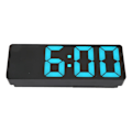 Miniatyrbild 8 av 8: Digital väckarklocka USB batteridriven Stort blått nummer Desktop LED-spegelklocka med Temp Display för kontor i sovrummet