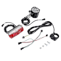 Miniatyrbilde 1 av 5: Elektrisk Sykkel Front- og E-sykkel Baklyssett Inngang 36v 48v 60v Innebygd Høyttaler E-sykkel Frontlykt og Baklys-B5