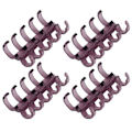 Miniatyrbilde 5 av 8: 20 stk. Bindingsringer Segmentert design Holder 60 ark 11mm Bindings tykkelse Kontorrekvisita Lilla